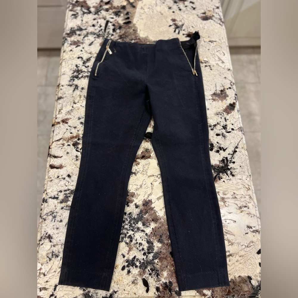Ted Baker London Women's Zipper Business Casual Black Skinny Pants Size 2